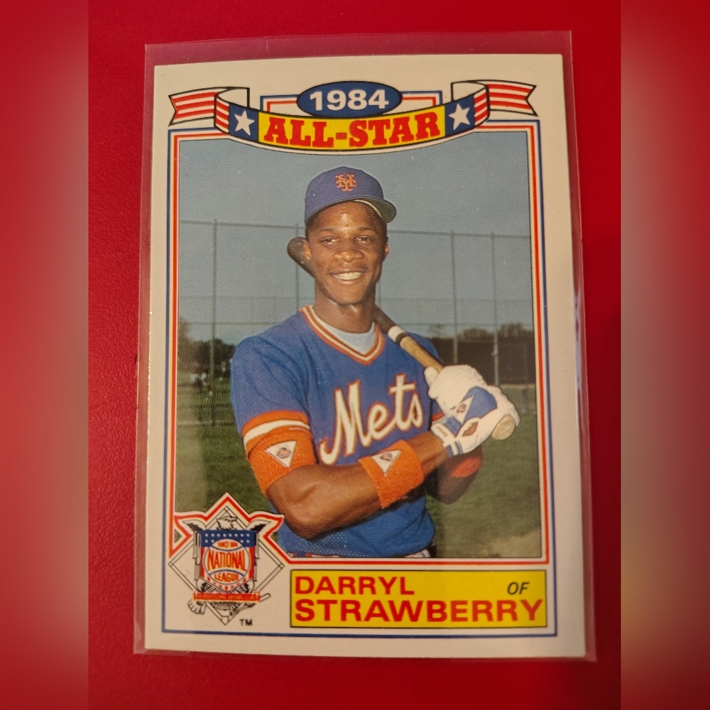 Darryl Strawberry 1985 Topps 1984 All-Star Baseball Card Insert #8 of 22